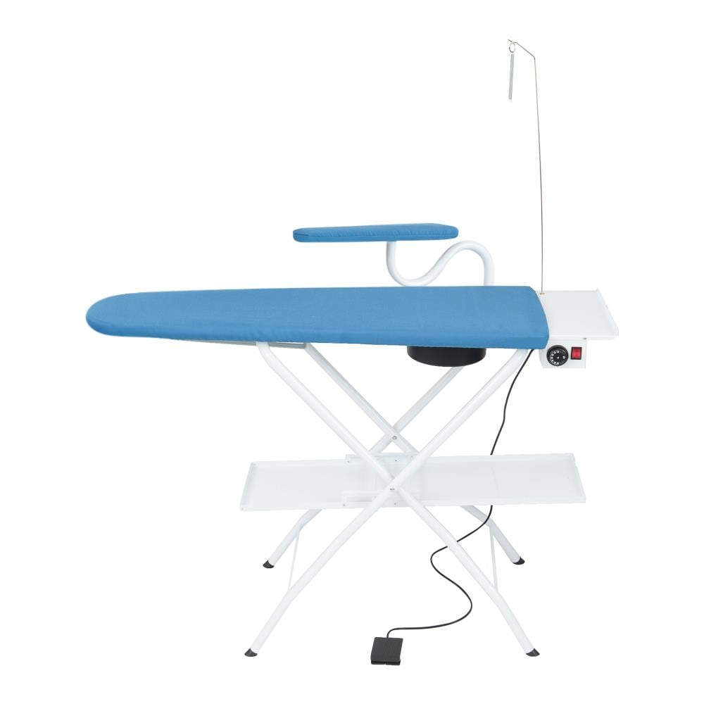 Asse Stiro Termoaspirante Professionale Aspirante Riscaldato Termostato Temperatura Regolabile Braccetto Stiramaniche Aspitante Poggia Indumenti E Caldaietta Altezza Regolabile As04 - Foto 2