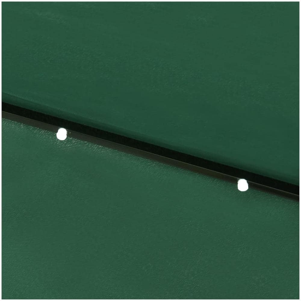 Ombrellone da Esterni con LED e Palo in Acciaio Verde 2x3 m - Foto 3