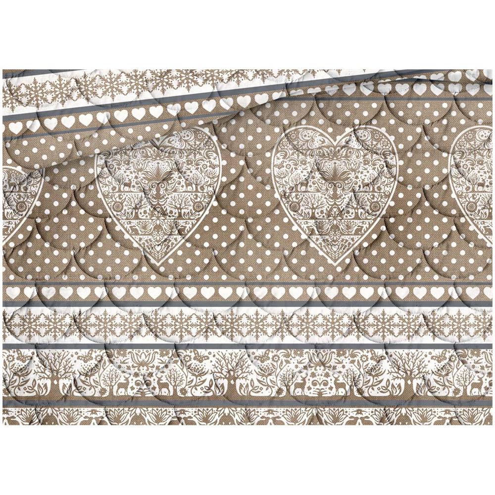 Trapunta Piumone Invernale Linea Pensieri Delicati Disegno New Tirolo Matrimoniale Beige - Foto 2