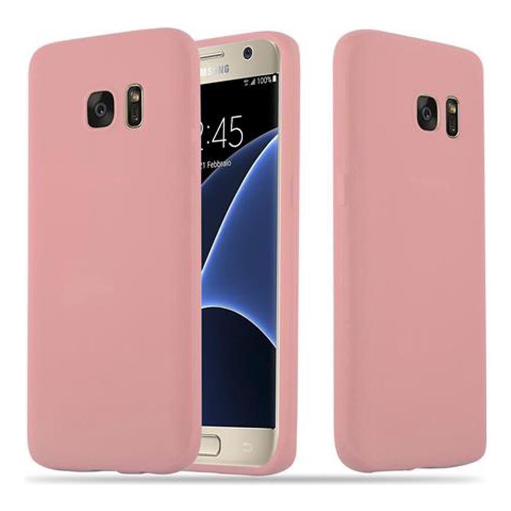 Custodia Compatibile Con Samsung Galaxy S7 In Candy Rosa - Coperchio Protettivo In Silicone Tpu Flessibile - Foto 1