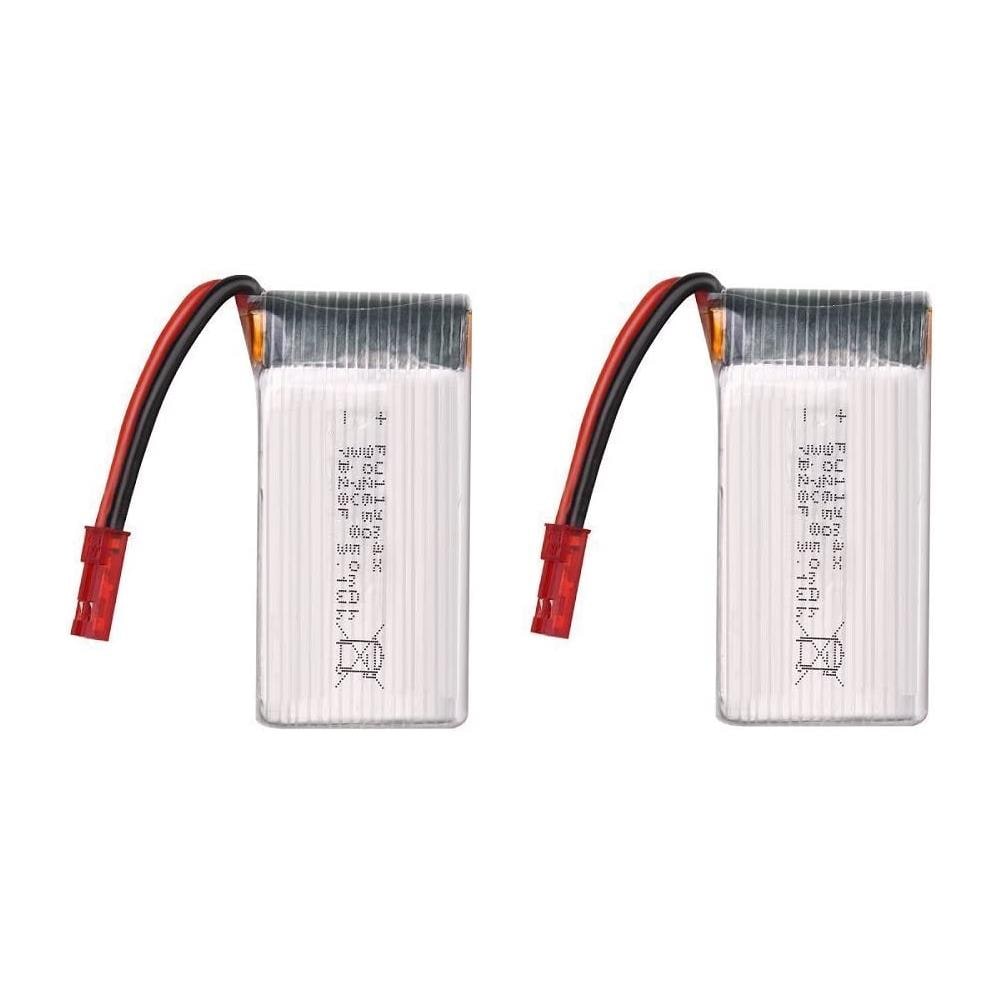 2 Pezzi Batteria Di Ricambio Da 3.7v 850mah Li-po Per Quadricottero Rc Drone Syma X56 X56w X54hw X54hc Pieghevole - Foto 1