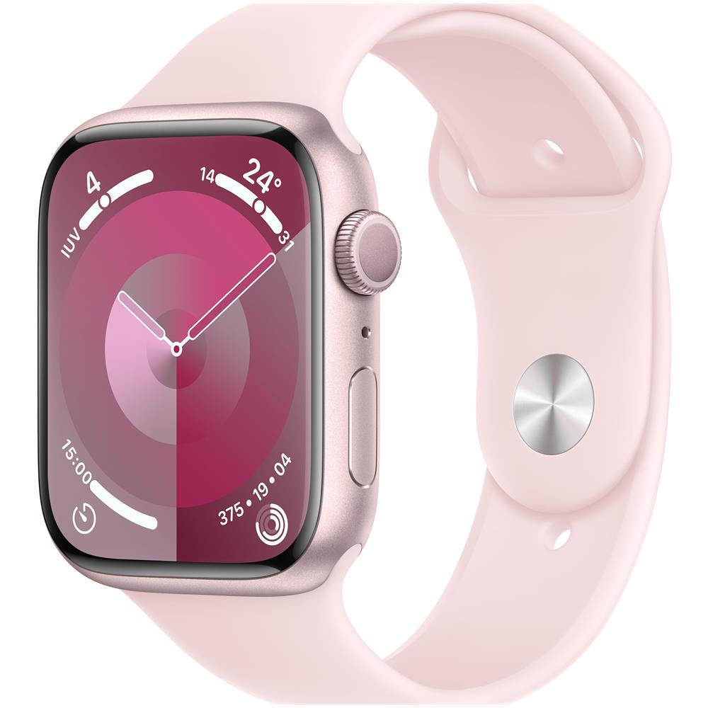 Watch Series 9 GPS Cassa 45mm in Alluminio Rosa con Cinturino Sport Rosa Confetto - M /L - Foto 2