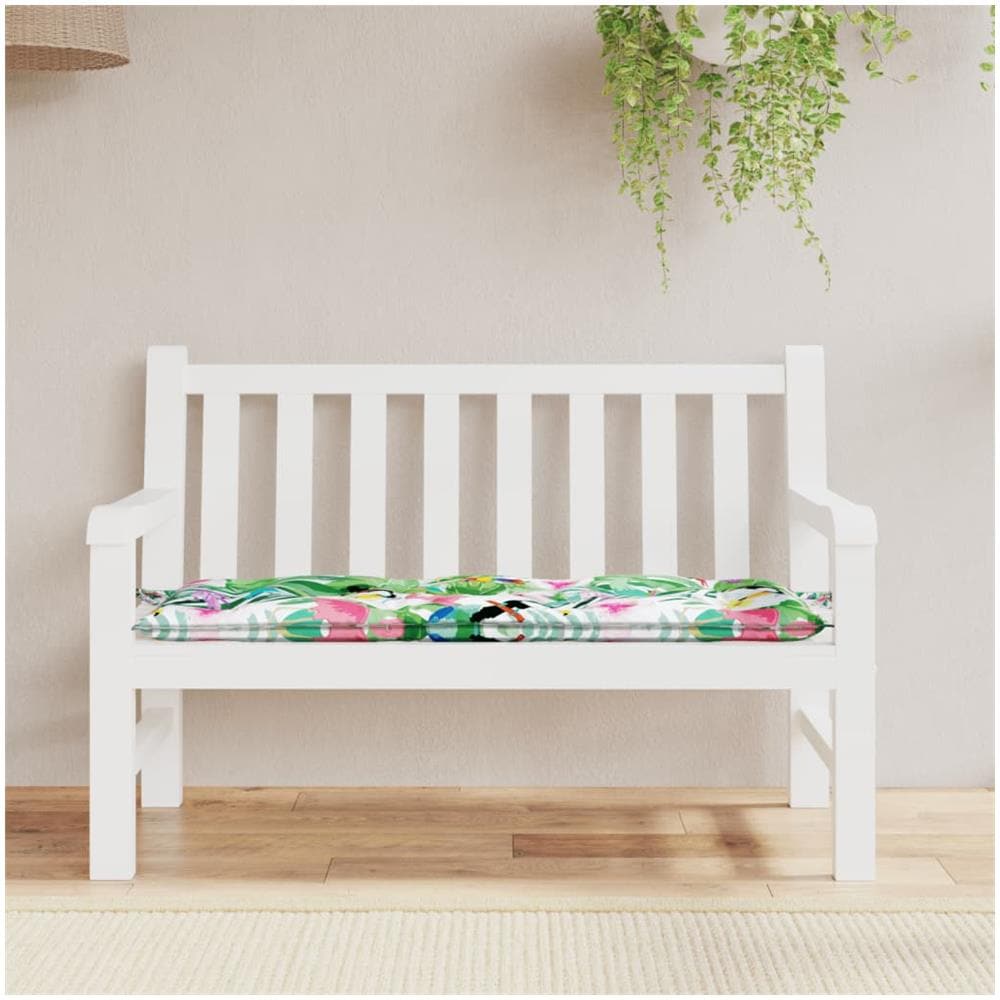 Cuscino Per Panca Da Giardino Multicolore 120x50x7cm In Tessuto - Foto 1