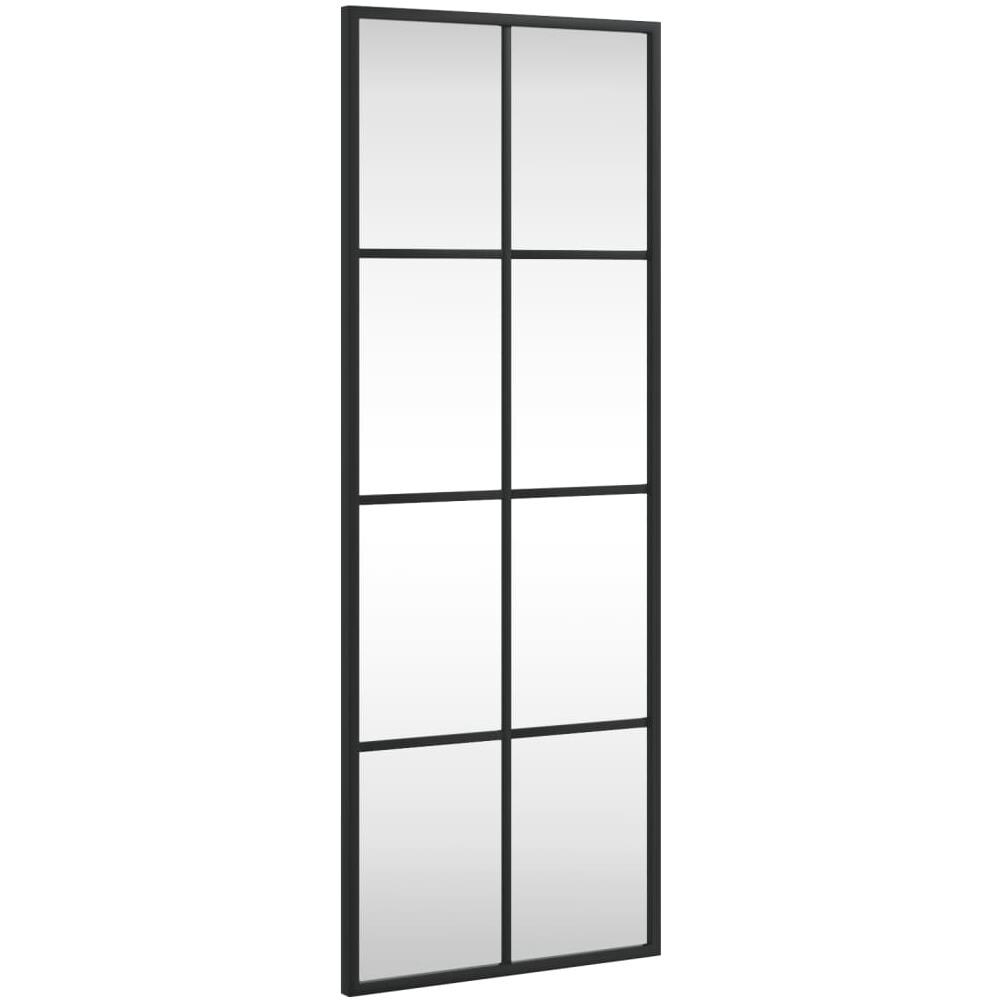 Specchio Da Parete Nero 30x80 Cm Rettangolare In Ferro - Foto 2