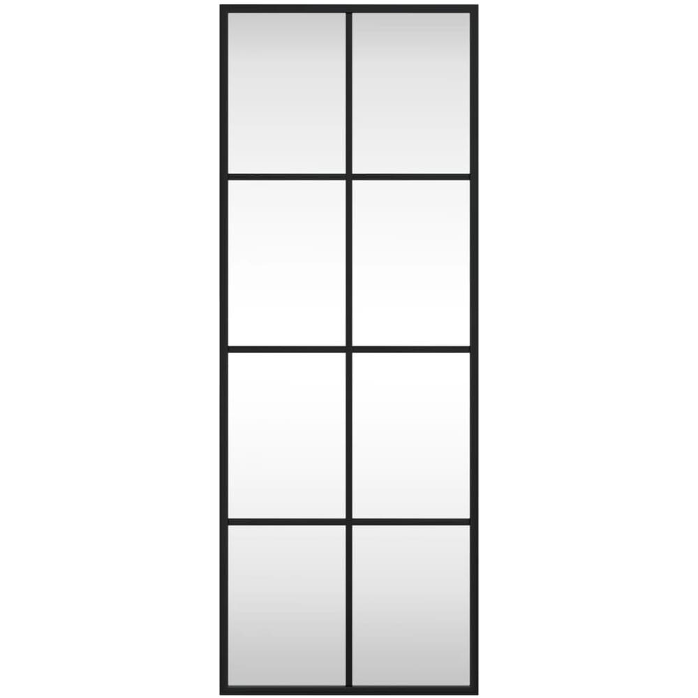 Specchio Da Parete Nero 30x80 Cm Rettangolare In Ferro - Foto 3
