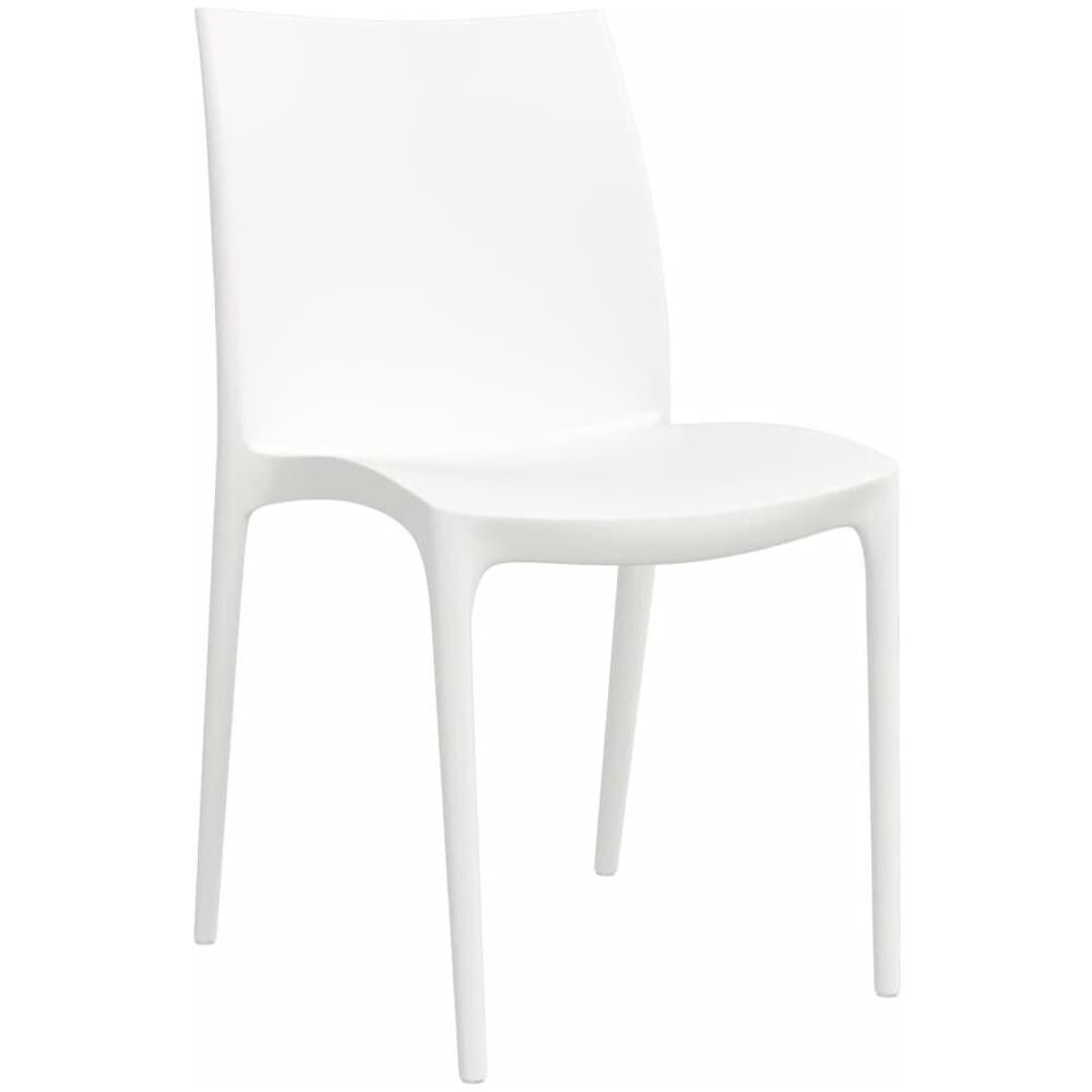 Sedie Da Giardino 2 Pz Bianche 50x46x80 Cm In Polipropilene - Foto 1