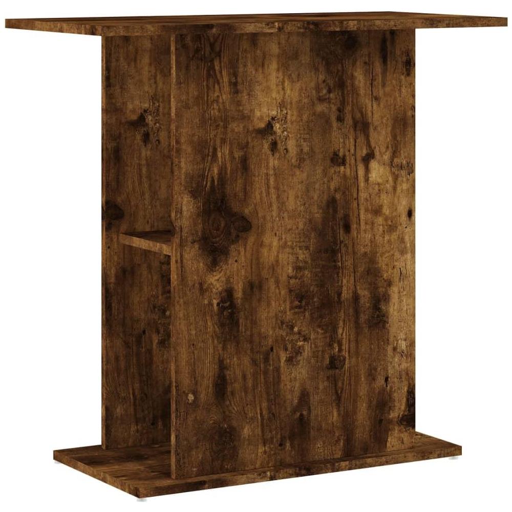 Supporto Acquario 75x36x72,5 cm Legno Multistrato Rovere Fumo - Foto 1