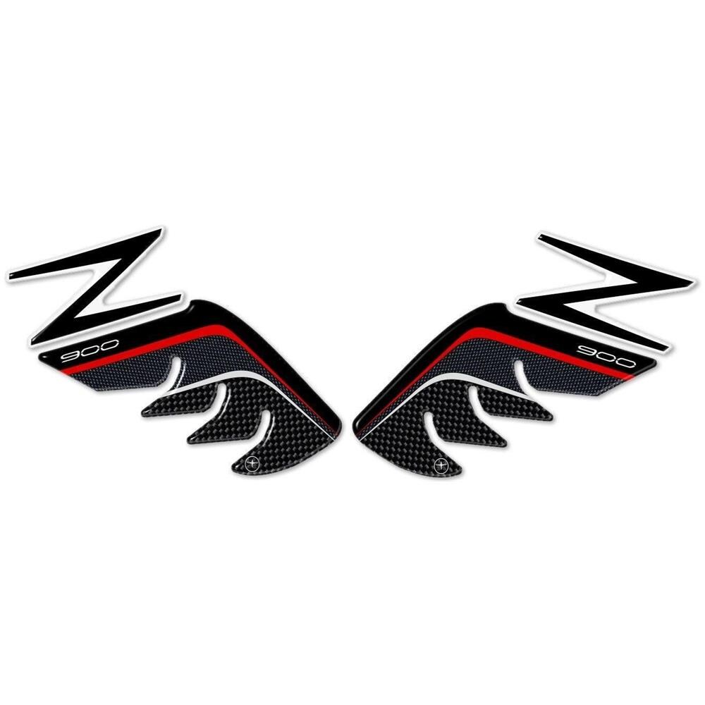 2 Protezioni Ginocchia Laterali Serbatoio 3D Compatibili Per Moto Kawasaki Z900 - Foto 1