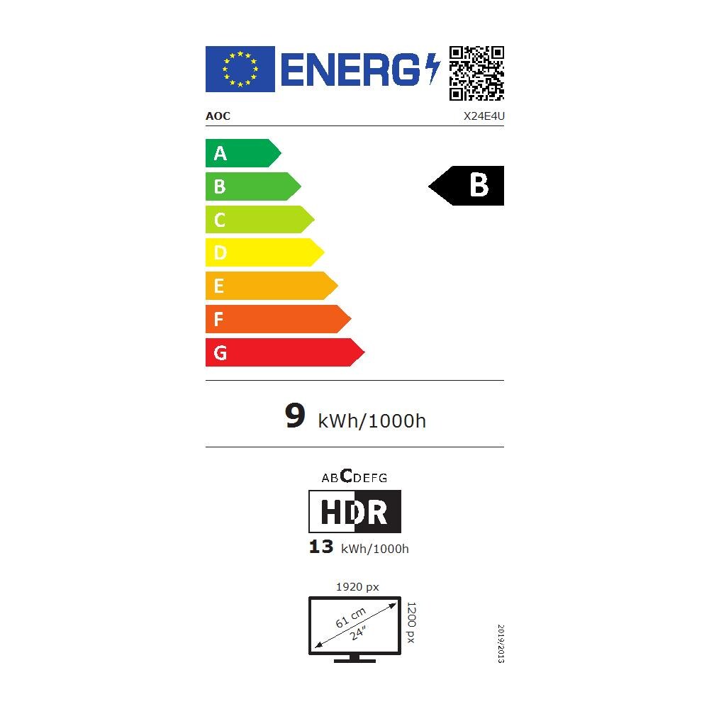 Monitor 24" LED Flat E4 X24E4U Full HD Tempo di risposta 4 ms - Foto 3