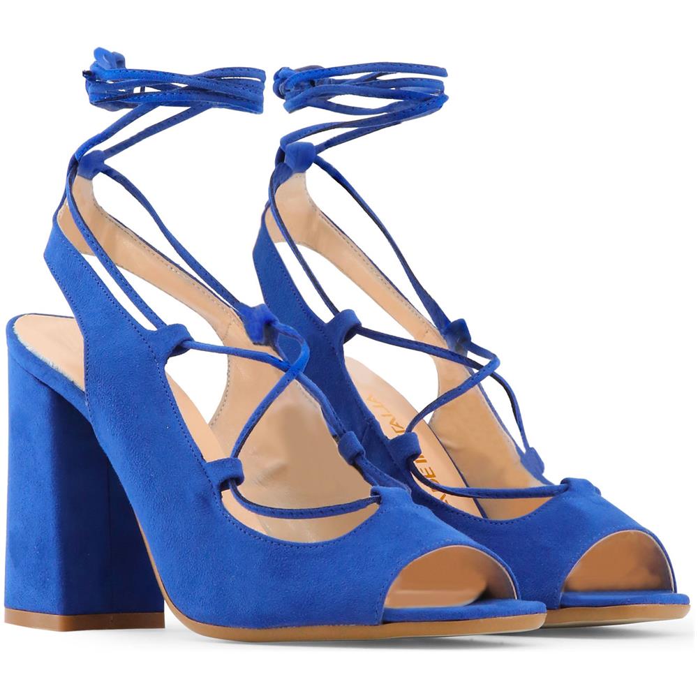 Sandali Marca Modello Linda. Colore Blu, Calzature Donna. Stagione: Primavera /estate - Calzature 39, Disponibile - Foto 2