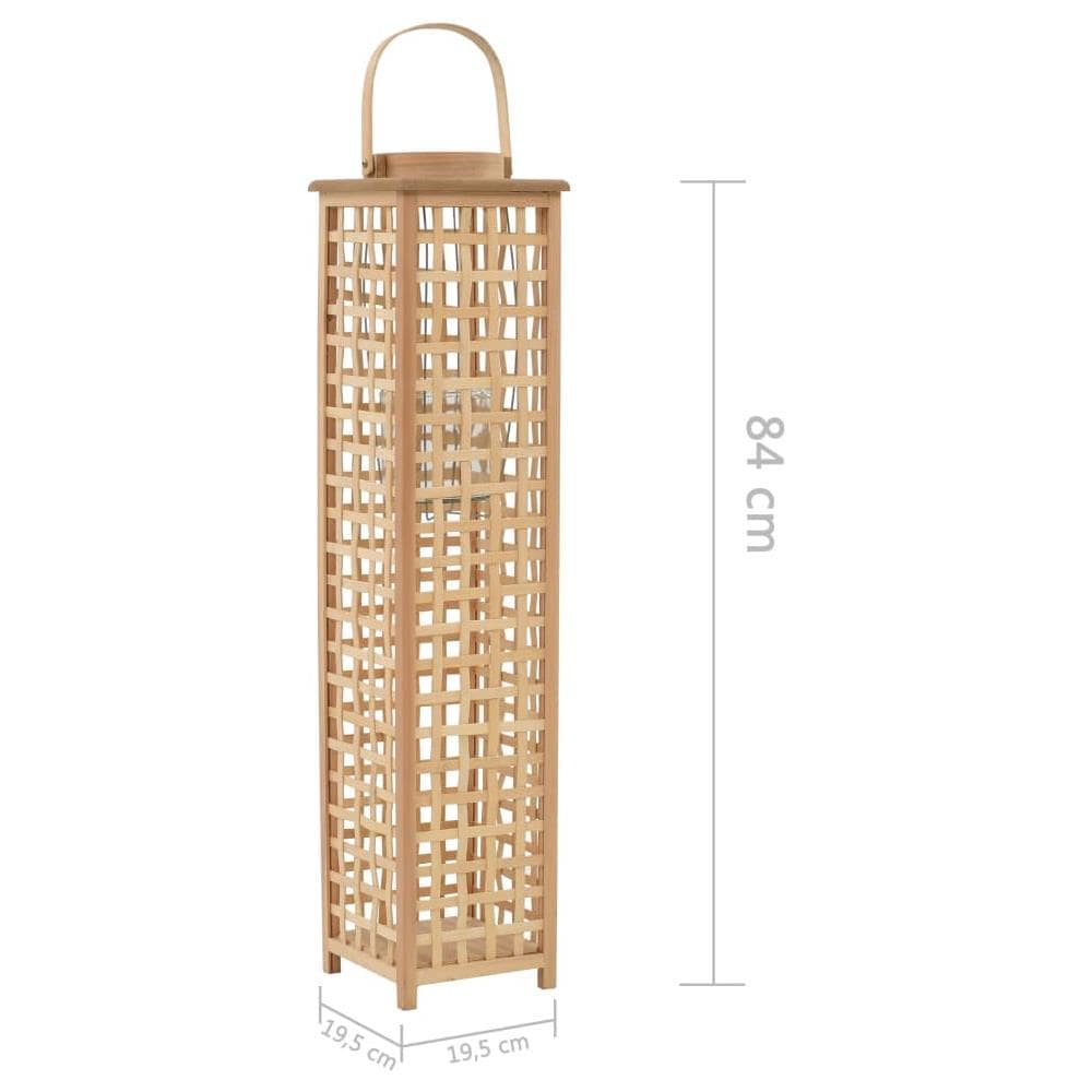 Supporto Per Lanterna A Sospensione In Bambù Naturale - Foto 5