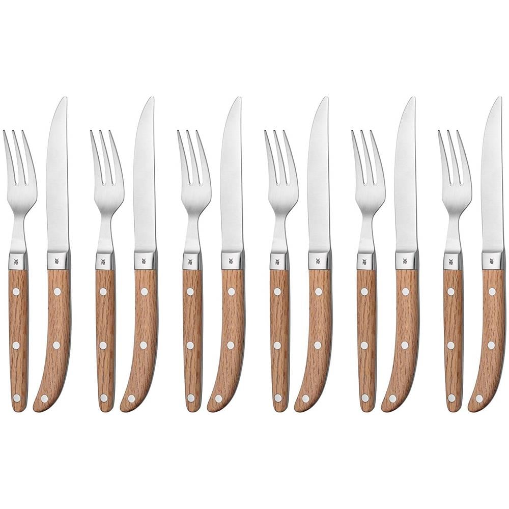 12 8063 6046 12pezzo (i) Acciaio Inossidabile, Legno Set Di Posate - Foto 2