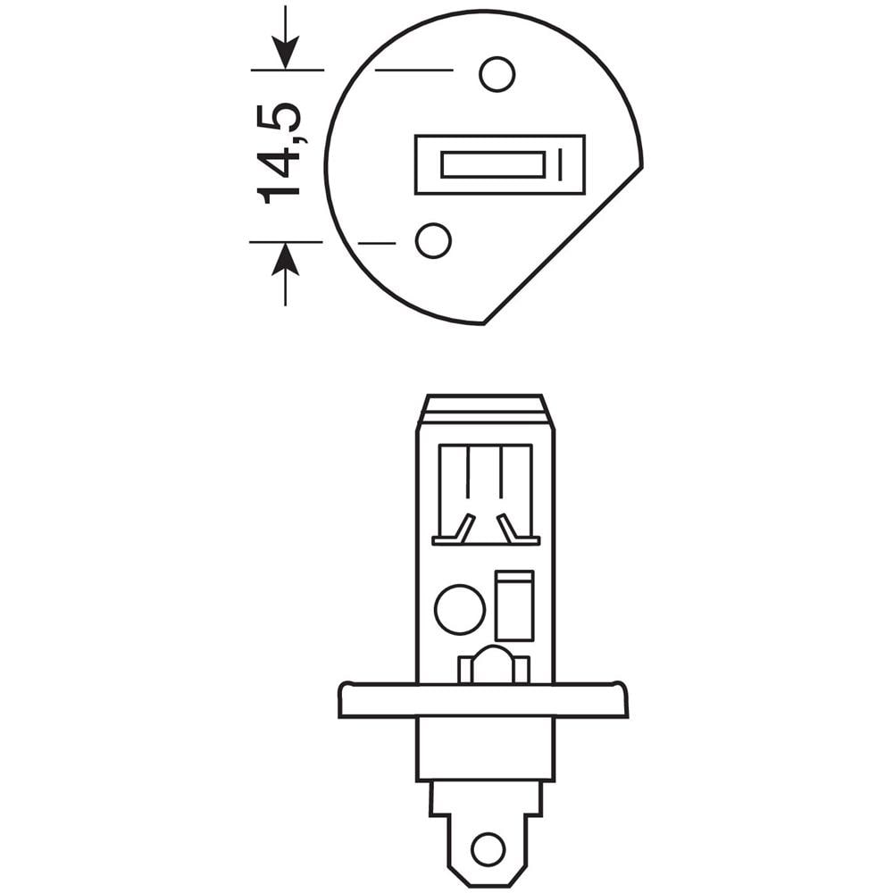 Oa64155ltsbli1 24v Truckstar H1 70w P14,5s 1 Pz Blister - Foto 2