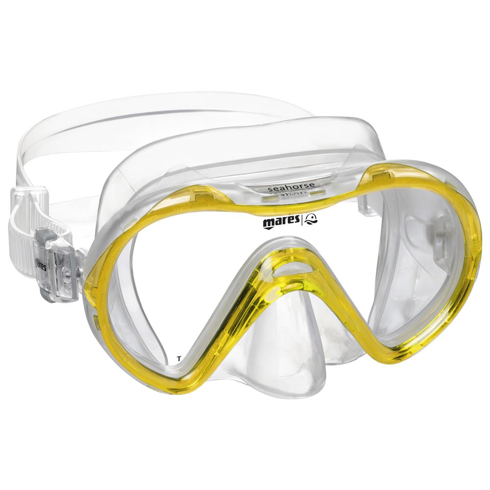 Maschera Monovetro Con Facciale In Siliter, Dotata Di Fibbie A Sgancio Rapido. Incluso Boccaglio Standard Per Snorkeling - Foto 5