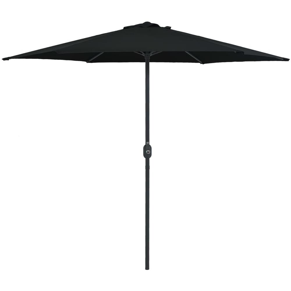 Ombrellone da Esterni con Palo in Alluminio 270x246 cm Nero - Foto 1
