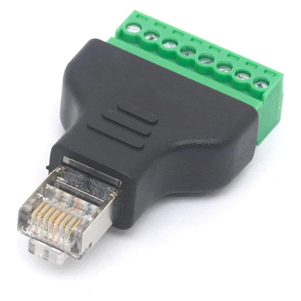 Adattatore Connettore Rj45 Maschio Terminal Block 8 Pin - Foto 2