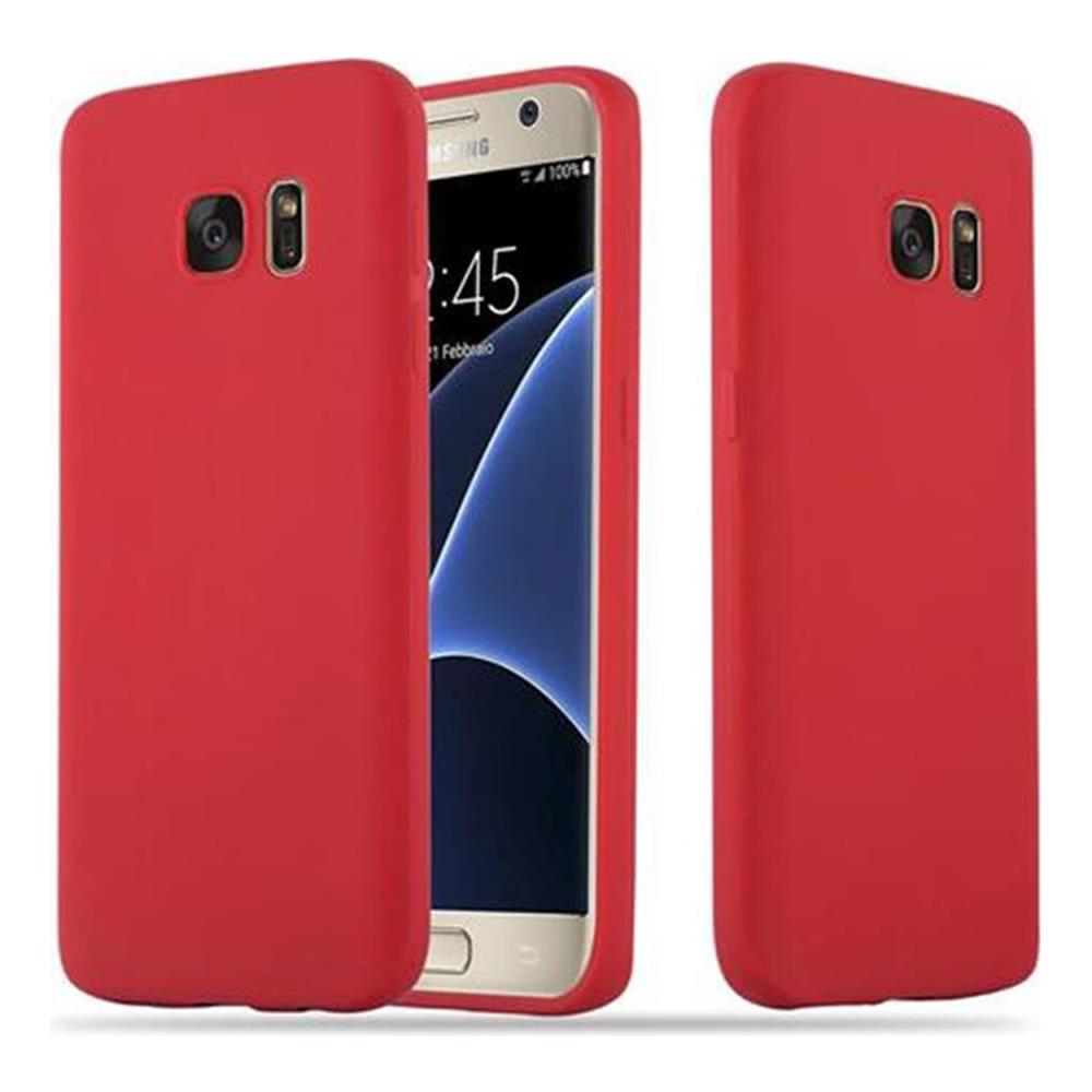 Custodia Compatibile Con Samsung Galaxy S7 In Candy Rosso - Coperchio Protettivo In Silicone Tpu Flessibile - Foto 1