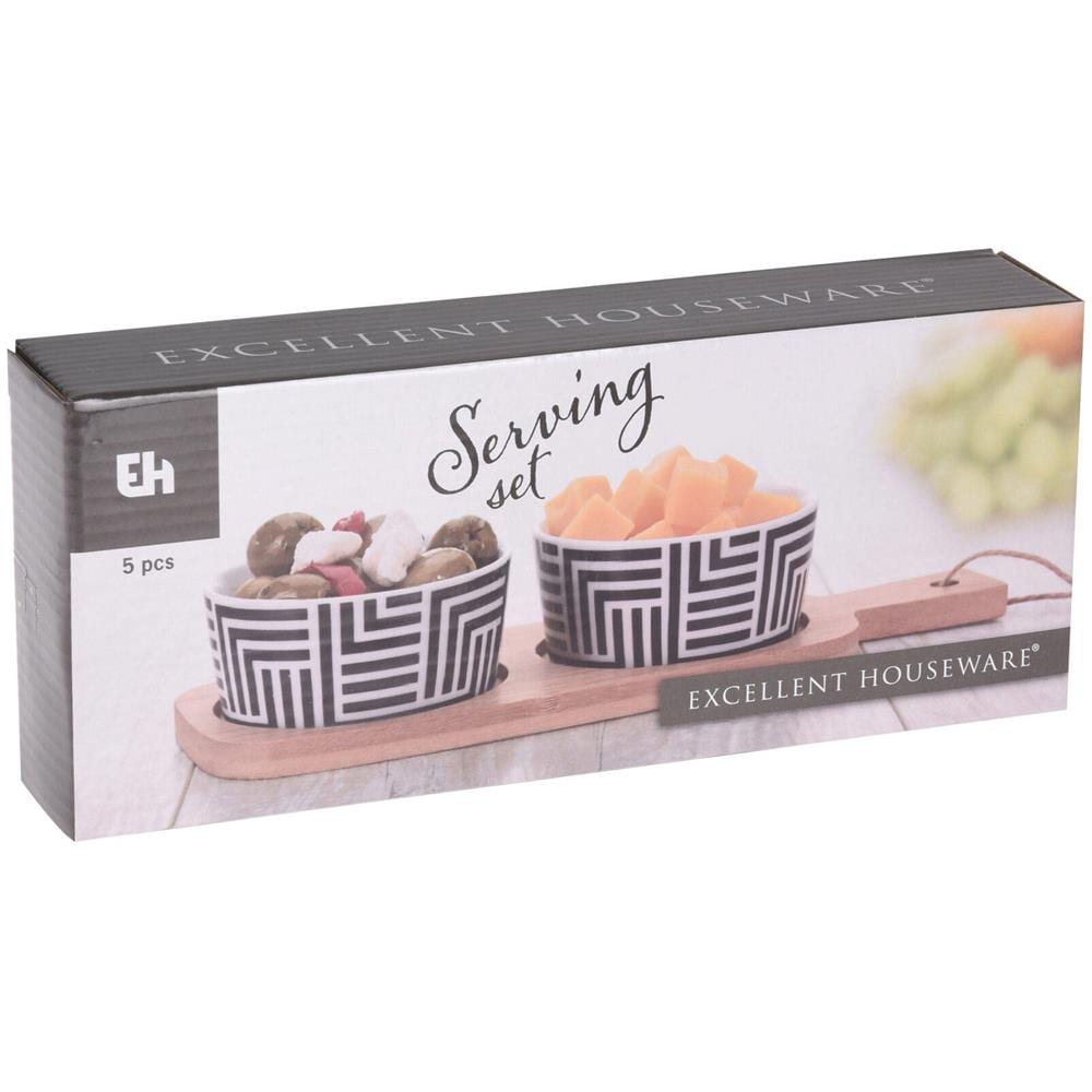 Vassoio Porta Snack Con Due Ciotole - Foto 2