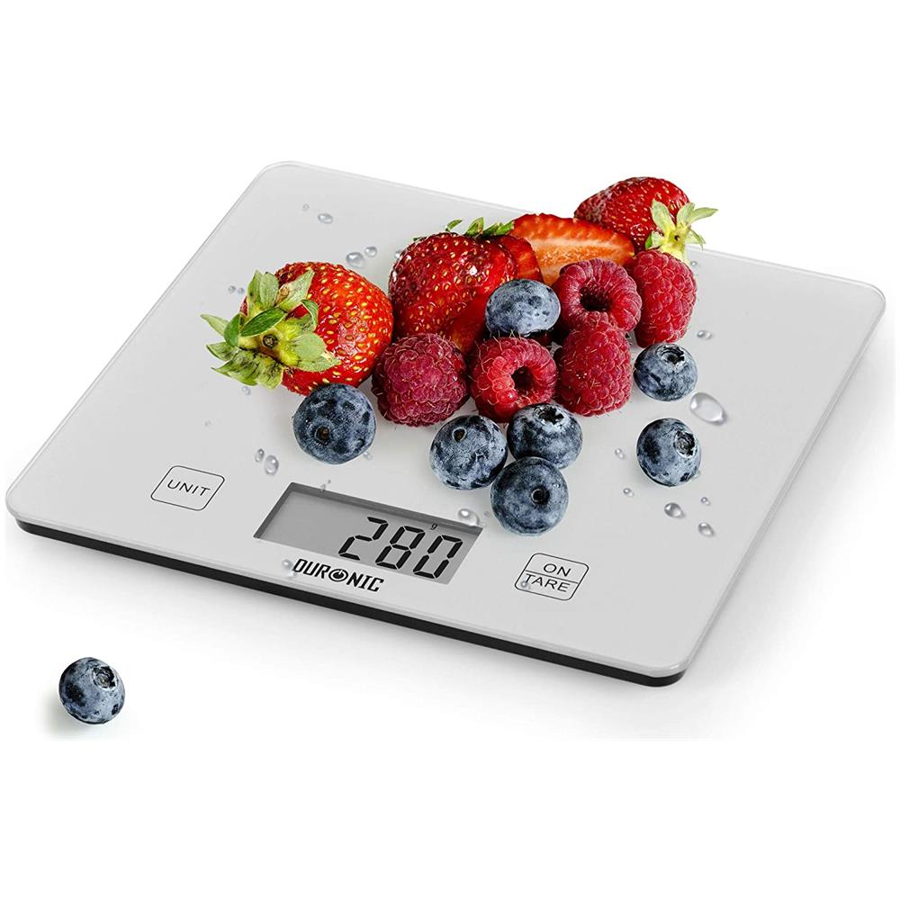 Ks1080 Bilancia Da Cucina | Bilancia Ad Alta Precisione Con Display Digitale | Portata 1g / 5 Kg | Piattaforma In Vetro Argento | Funzione Tara | Ideale Per Cucina E Pasticceria - Foto 1