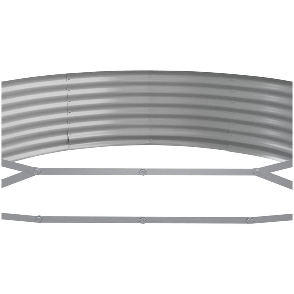 Vaso Giardino Acciaio Verniciato a Polvere 450x140x36cm Marrone - Foto 5