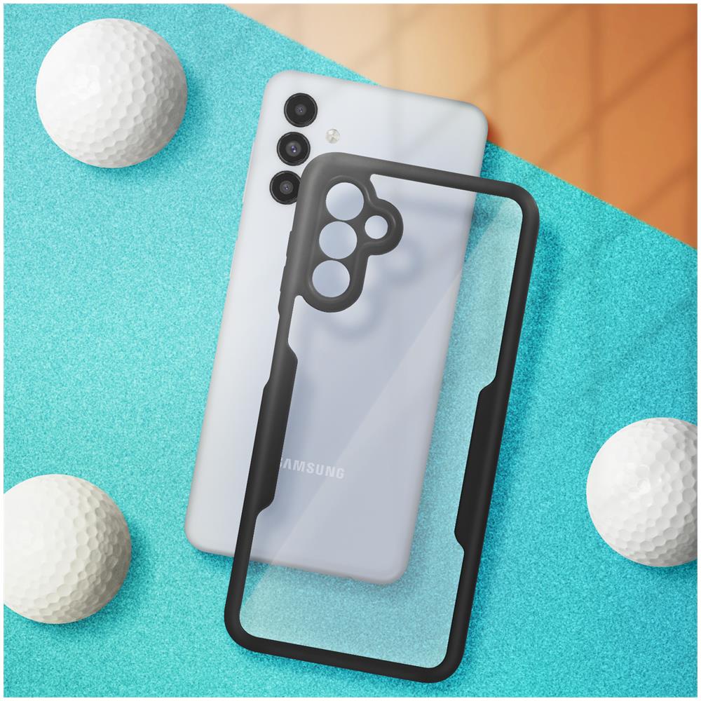 Cover Samsung Galaxy A13 5g / A04s Retro Plexiglass Fronte Polimero Bordo Nero - Foto 5