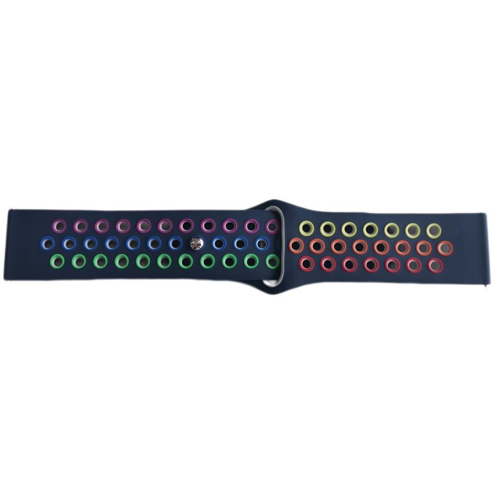 Cinturino Per Orologio In Silicone Blue 20 Mm Samsung Galaxy Watch 4 40mm 44mm/gear Sport, Huawei Watch Gt3/gt2 42 Mm, Honor Watch Se, Garmin Venu 2 Plus/vivomove Sport/forerunner 158/55/245/645 - Foto 4