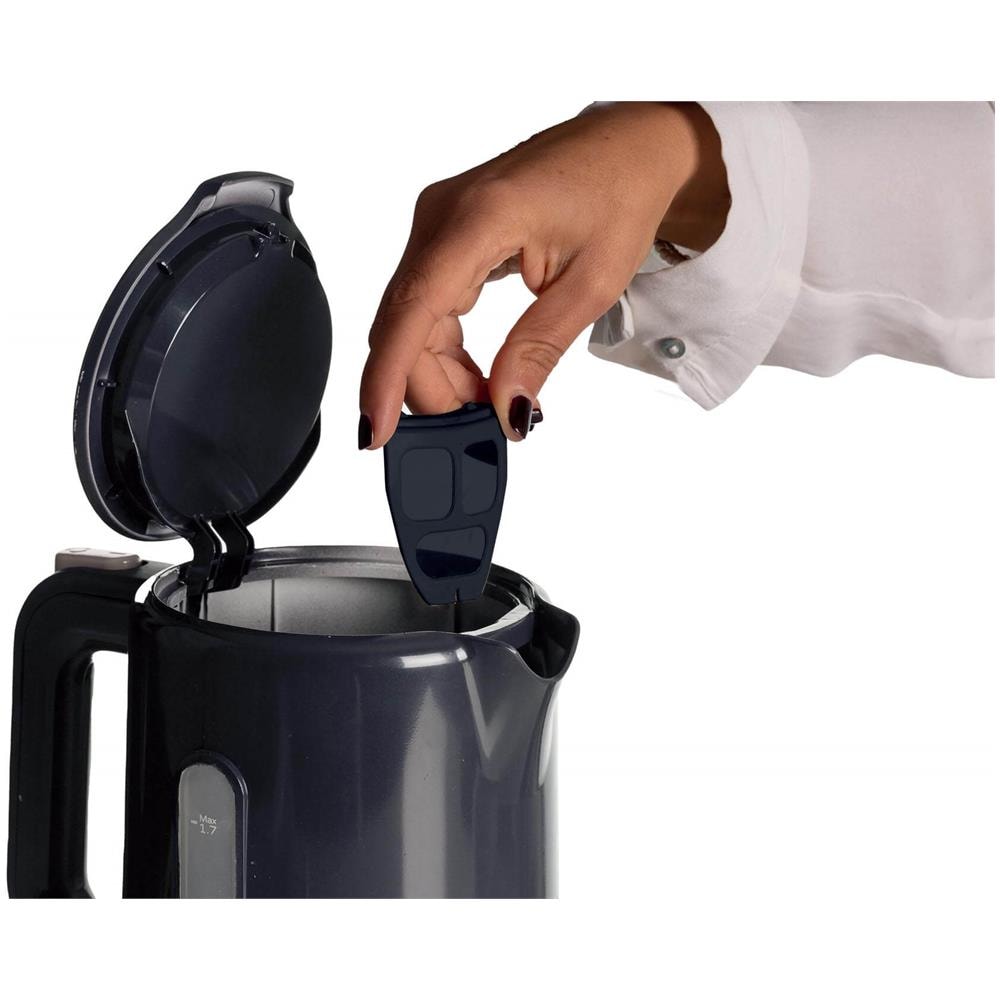 Bollitore Elettrico Breakfast Capacità 1.7 Litri Potenza 2200 Watt Colore Grigio - Foto 2