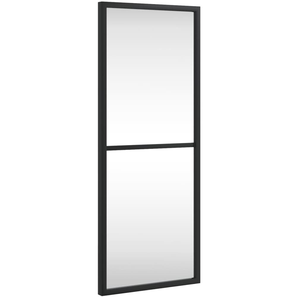 Specchio Da Parete Nero 20x50 Cm Rettangolare In Ferro - Foto 2
