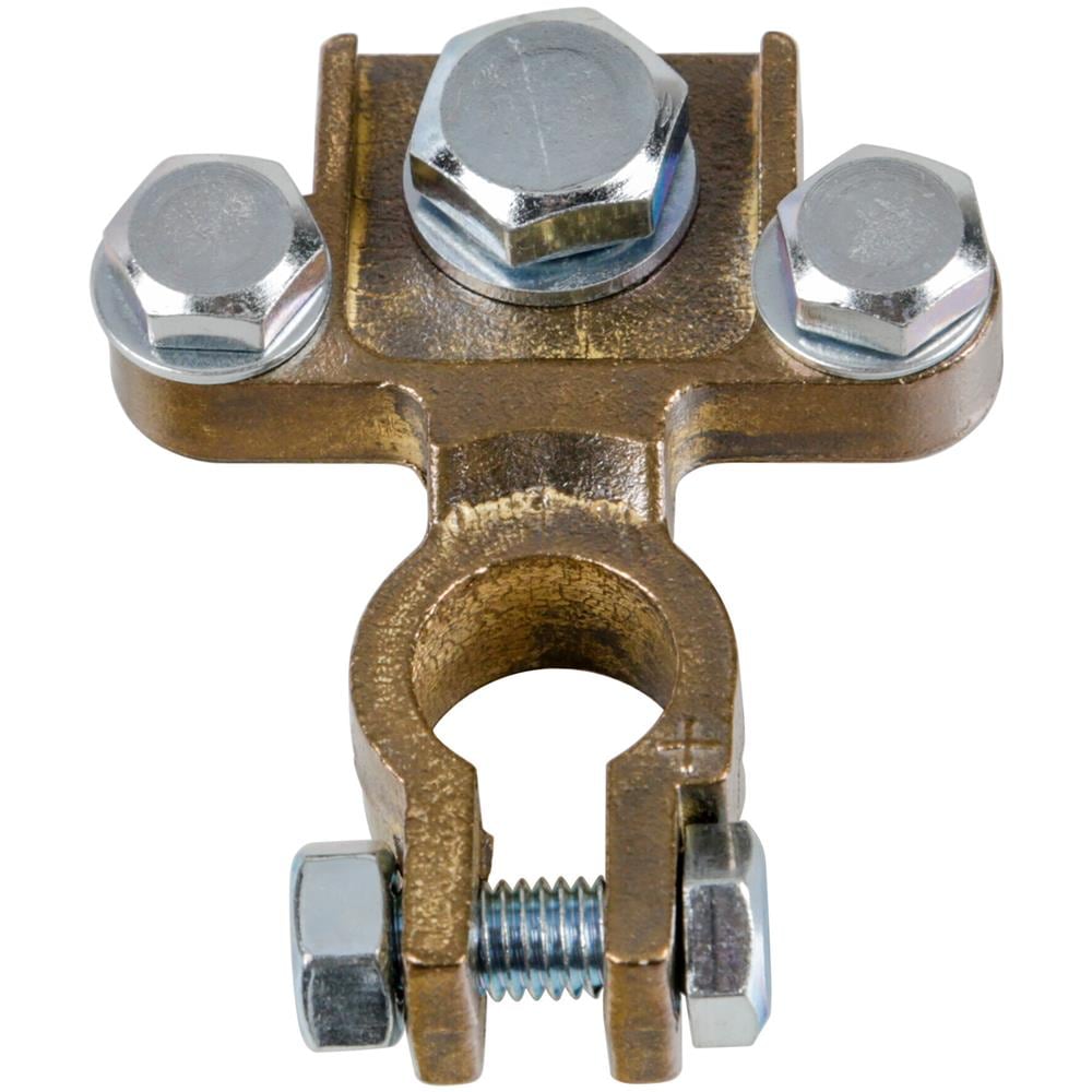 Morsetto Batteria Pesante; Fissaggio Cavo A Capocorda Su Vite - Foro Capocorda ? 8/10/8 Mm - Polo Positivo - Foto 1