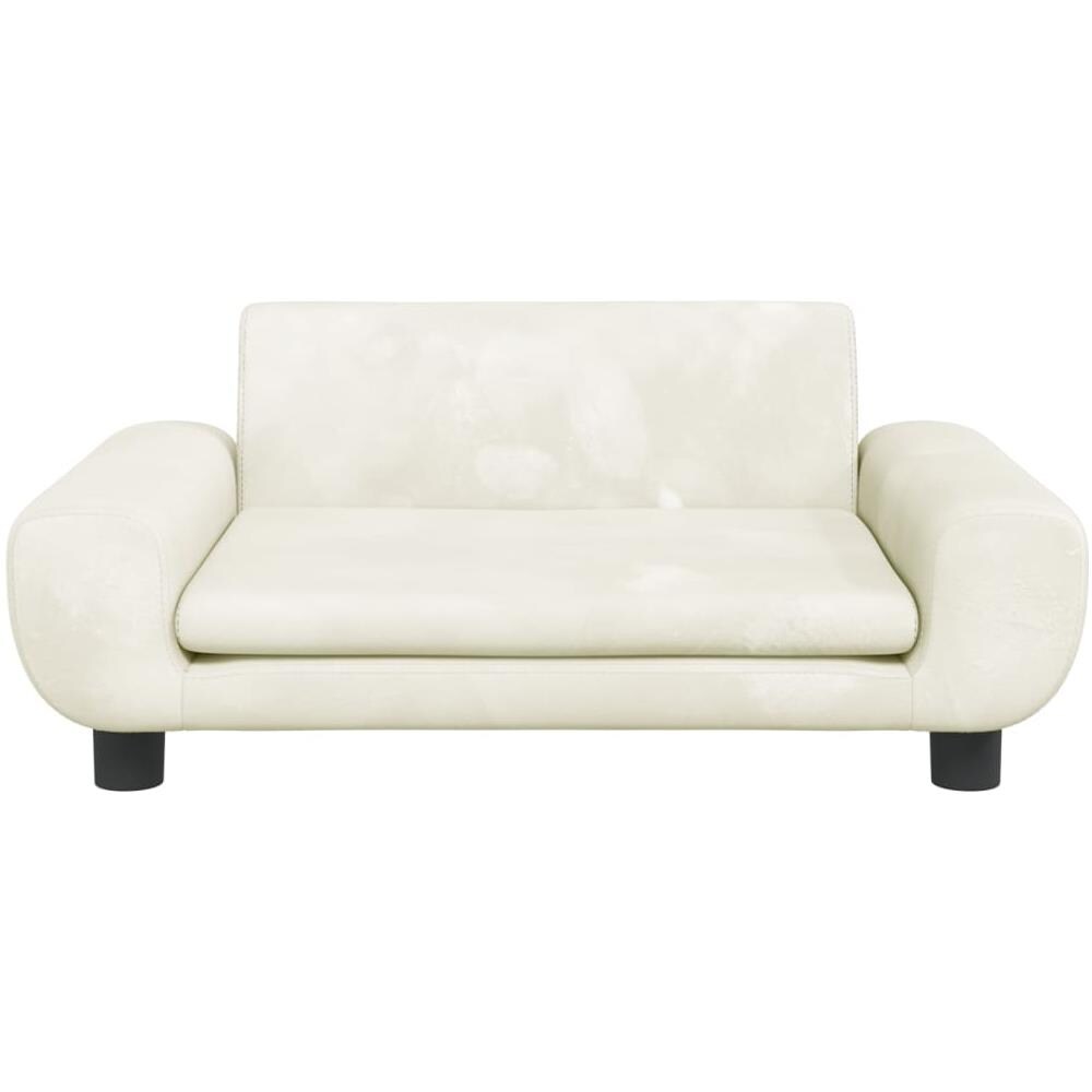 Divano Per Bambini Crema 70x45x33 Cm In Velluto - Foto 2