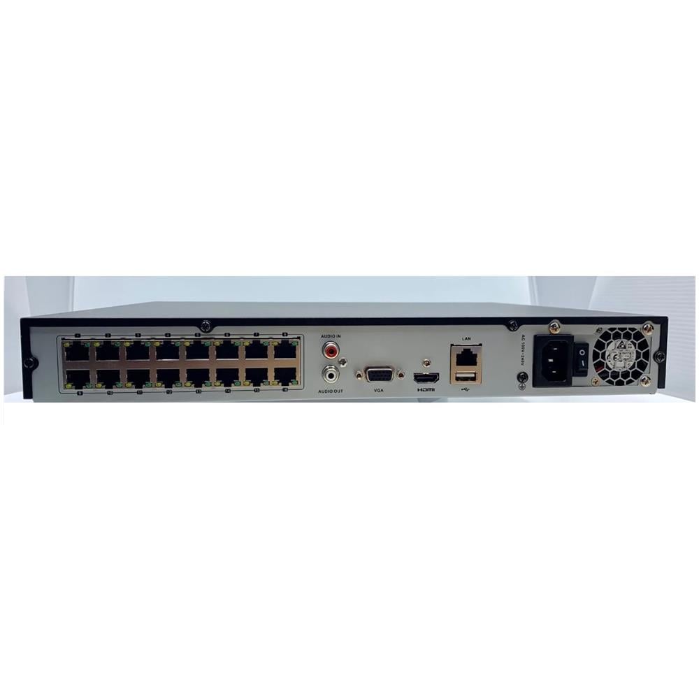 HiLook NVR-216MH-C / 16P con 16 Canali Velocità 160 mb /s Colore Nero - Foto 2