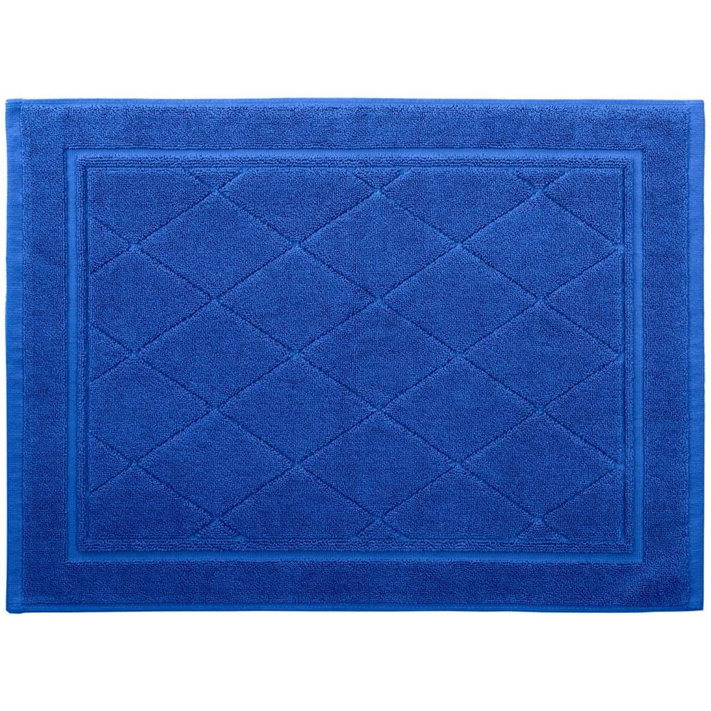 Tappeto Bagno Spugnissima Minorca In Cotone Colore Blu Misura Cm 45x60 - Foto 1