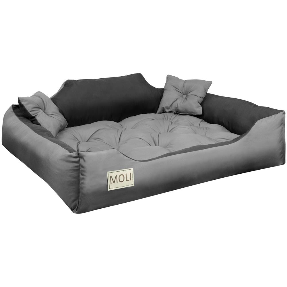 Cuccia per cani personalizzabile 100x75 cm con cuscino impermeabile grigio - Foto 2