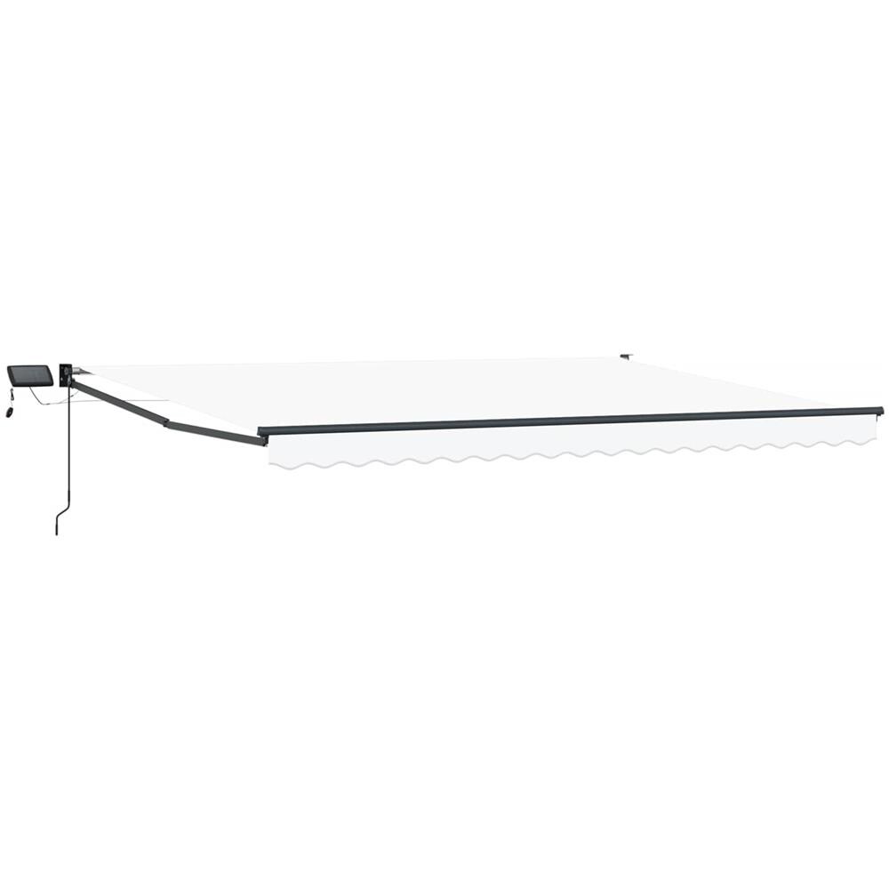 Tenda retrattile manuale con LED Bianco 4 × 3 m - Foto 1