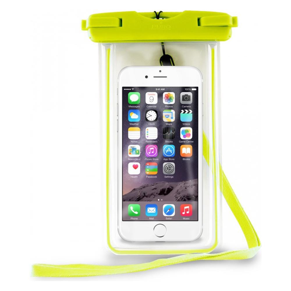 Cust Impermeabile Smartphones Up To 5.1'' con chiusura rigida e laccetto IPX8 - VERDE - Foto 1