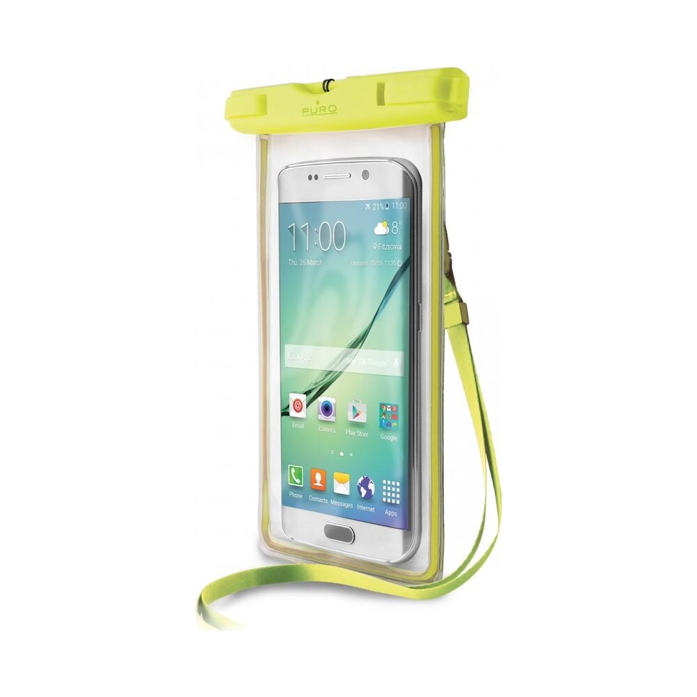 Cust Impermeabile Smartphones Up To 5.1'' con chiusura rigida e laccetto IPX8 - VERDE - Foto 2