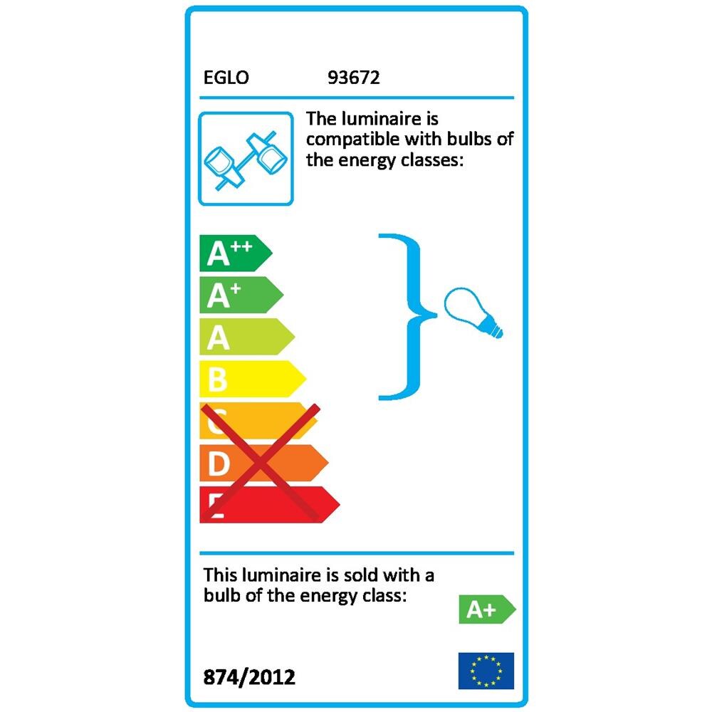 93672 Corbera Faretto 1x3w Gu10-led Acc / plas. Cromo Con Interrut. - Foto 2