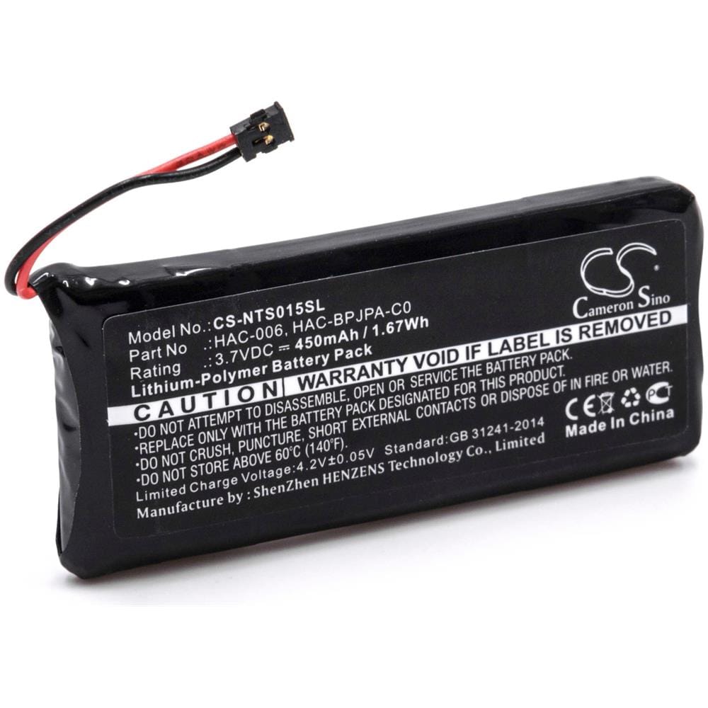 Litio-polimeri Batteria 450mah (3.7v) Per Gamepad, Controller Come Nintendo Hac-006 - Foto 1