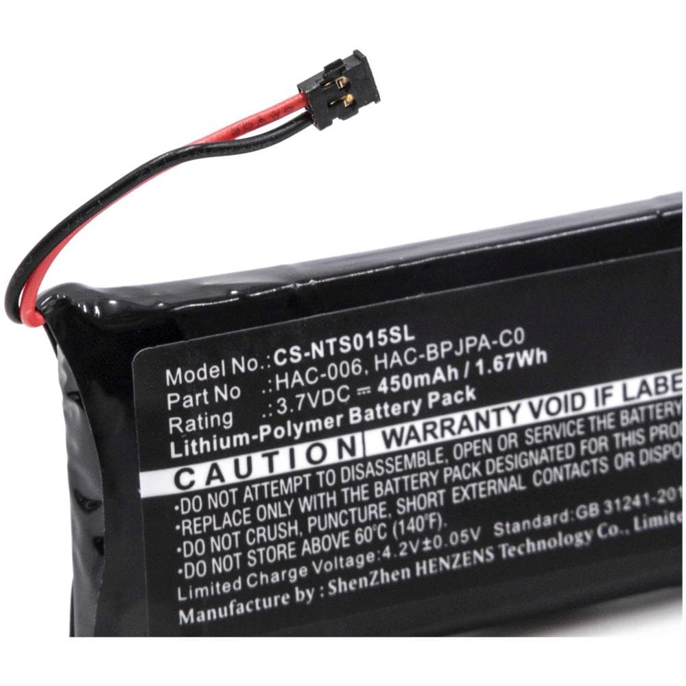 Litio-polimeri Batteria 450mah (3.7v) Per Gamepad, Controller Come Nintendo Hac-006 - Foto 2