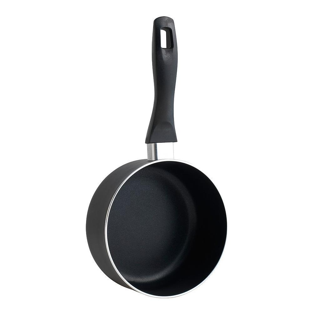 5023250 - Casseruola In Alluminio Antiaderente Basic Da 16 Cm, Spessore 3 Mm, Colore: Nero, 34 X 17 X 9 Cm - Foto 2