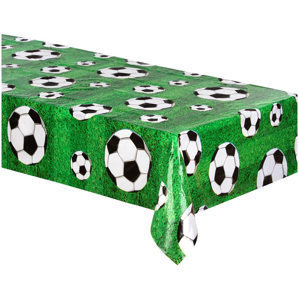 Tovaglia In Plastica Tema Calcio 120 X 180 Cm - Foto 1
