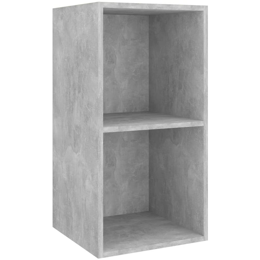 Mobile TV da Parete Grigio Cemento 37x37x72cm Legno Multistrato - Foto 1