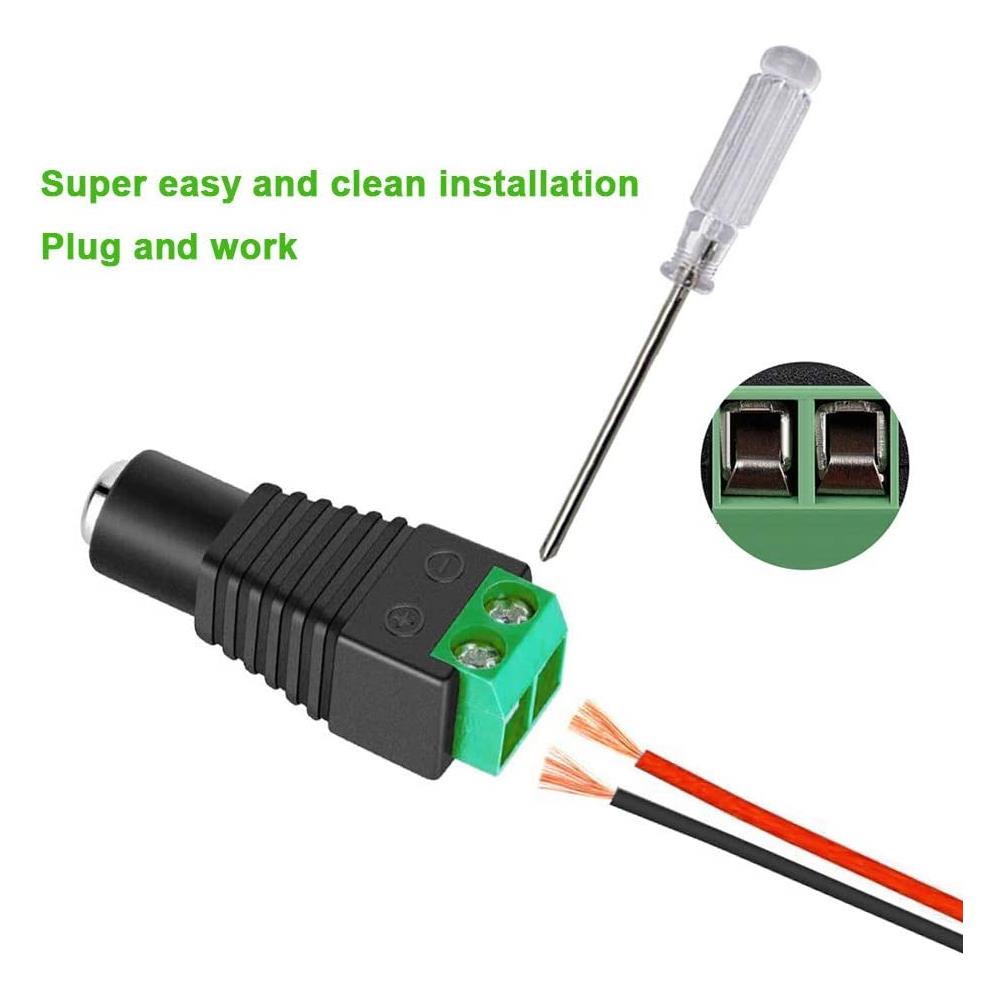 Adattatore Alimentazione Dc 2.5x5.5mm Femmina Terminal Block 2 Pin - Foto 2