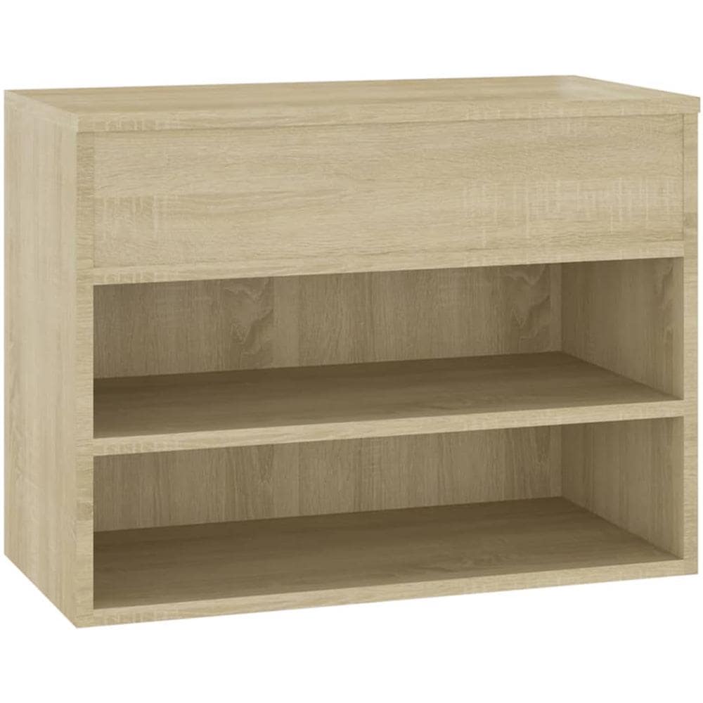Panca Portascarpe Rovere Sonoma 60x30x45 cm in Truciolato - Foto 1