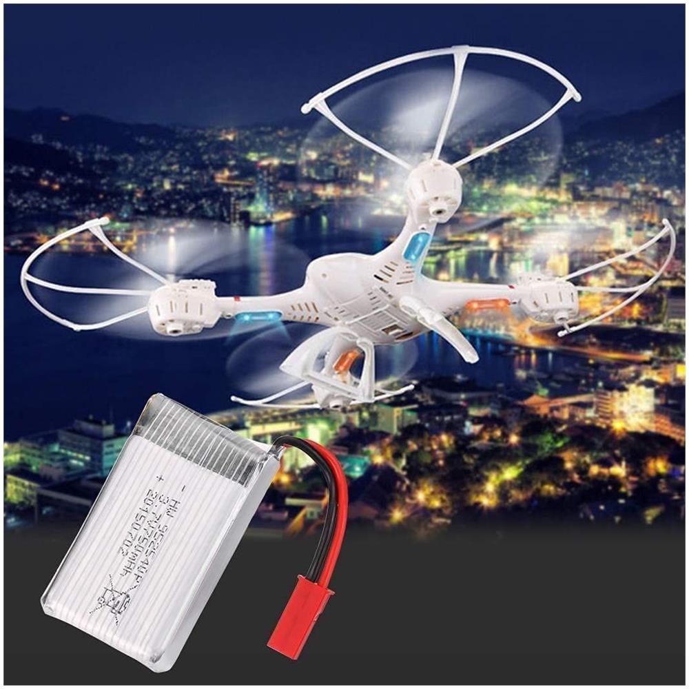 3 Pezzi Batteria Lipo Ricaricabile (3.7v 750mah) Per Rc Droni Quadricotteri Mjx X300c X400 X800 - Foto 2