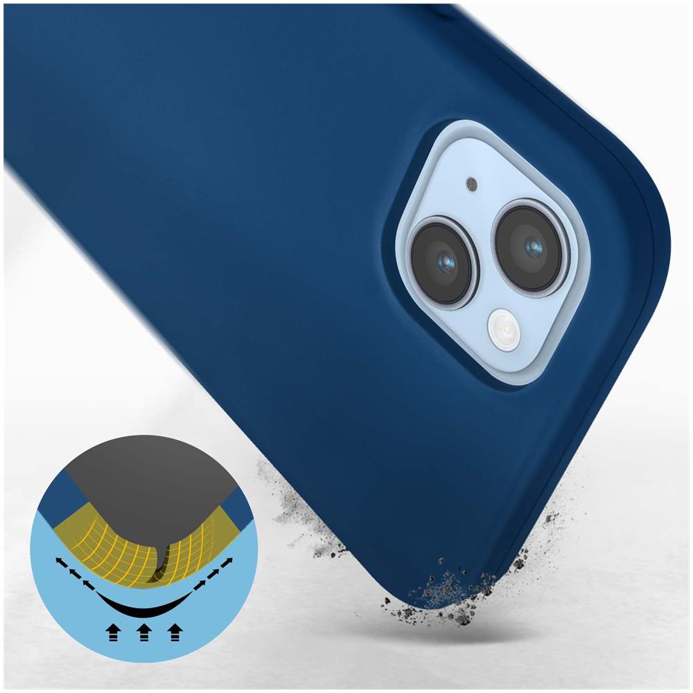 Cover Per Iphone 14 Plus In Silicone Semi-rigido Soft-touch Azzurra - Foto 5