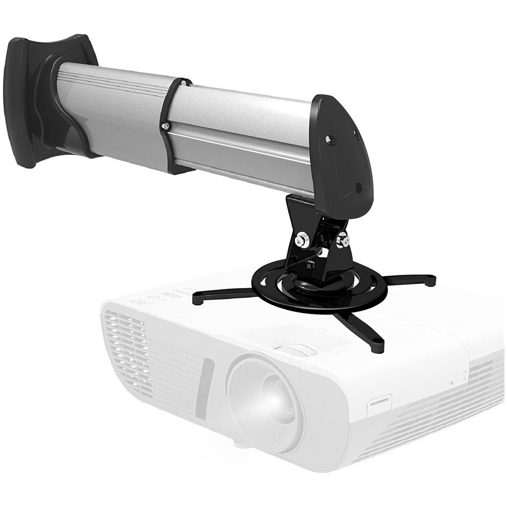Pb010xm Supporto Universale Per Proiettore 15kg Estendibile Da 385mm A 600mm Montaggio Parete / Muro Staffa Videoproiettore Per Casa Ufficio Sale Riunioni - Foto 1