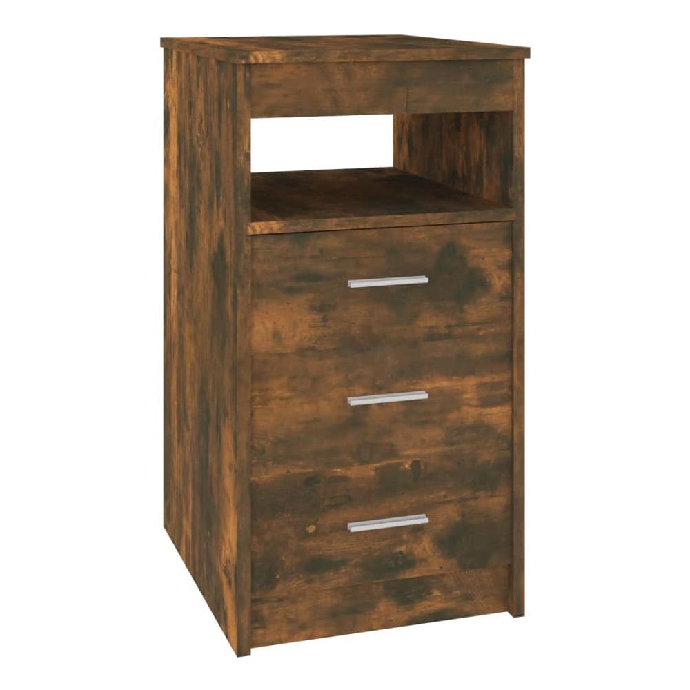 Cassettiera Rovere Fumo 40x50x76 Cm In Legno Multistrato - Foto 2