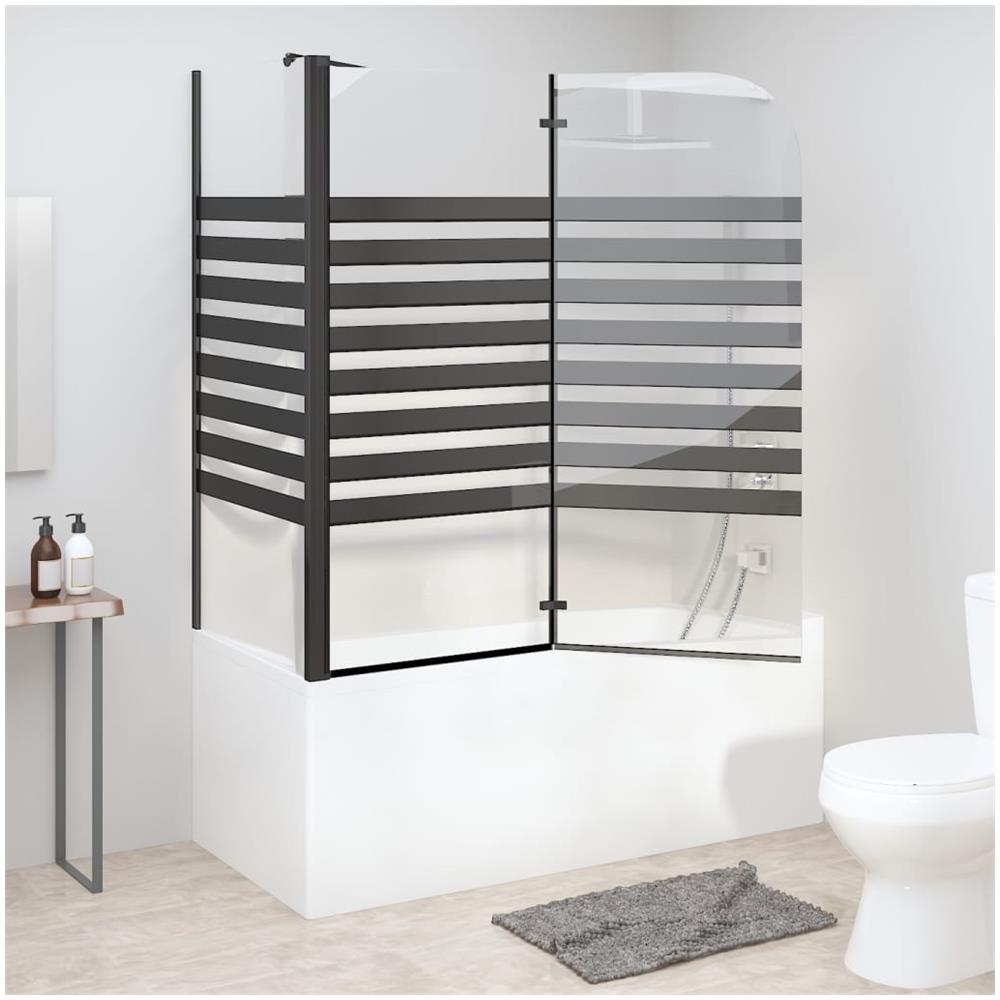 Box Doccia a Strisce 120x68x130 cm in Vetro Temperato - Foto 3