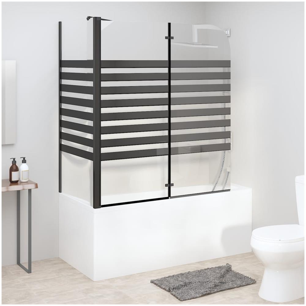 Box Doccia a Strisce 120x68x130 cm in Vetro Temperato - Foto 1